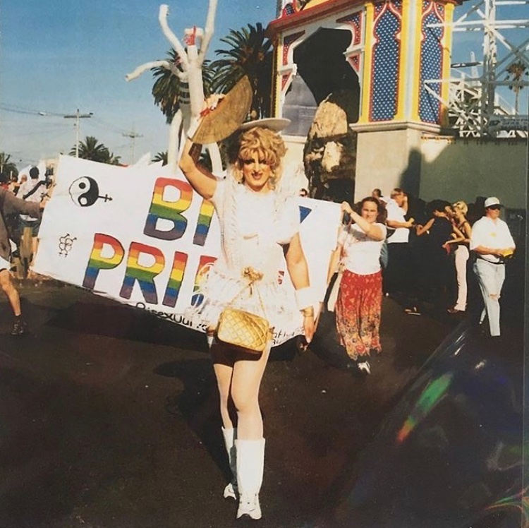 1999 Pride Ride at Luna Park in St Kilda, Australia